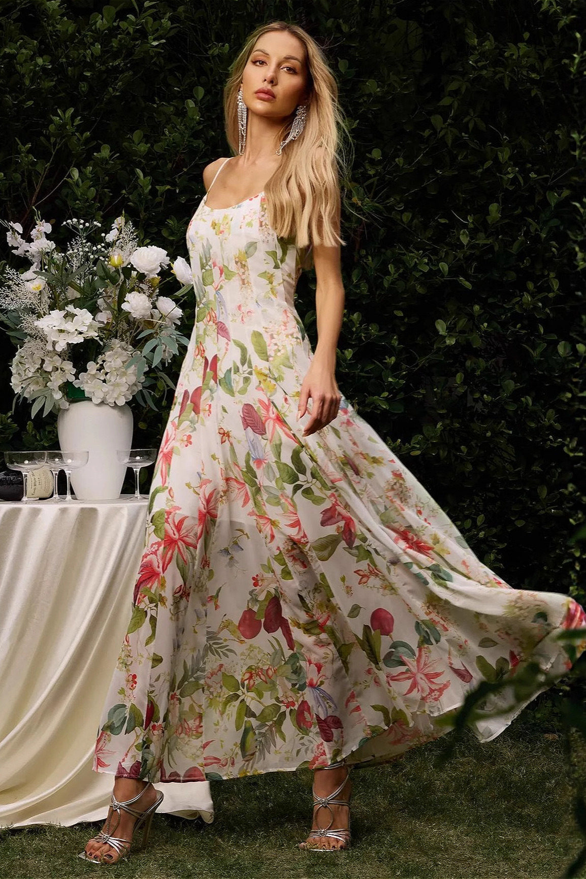 Floral Slim Cami Dress