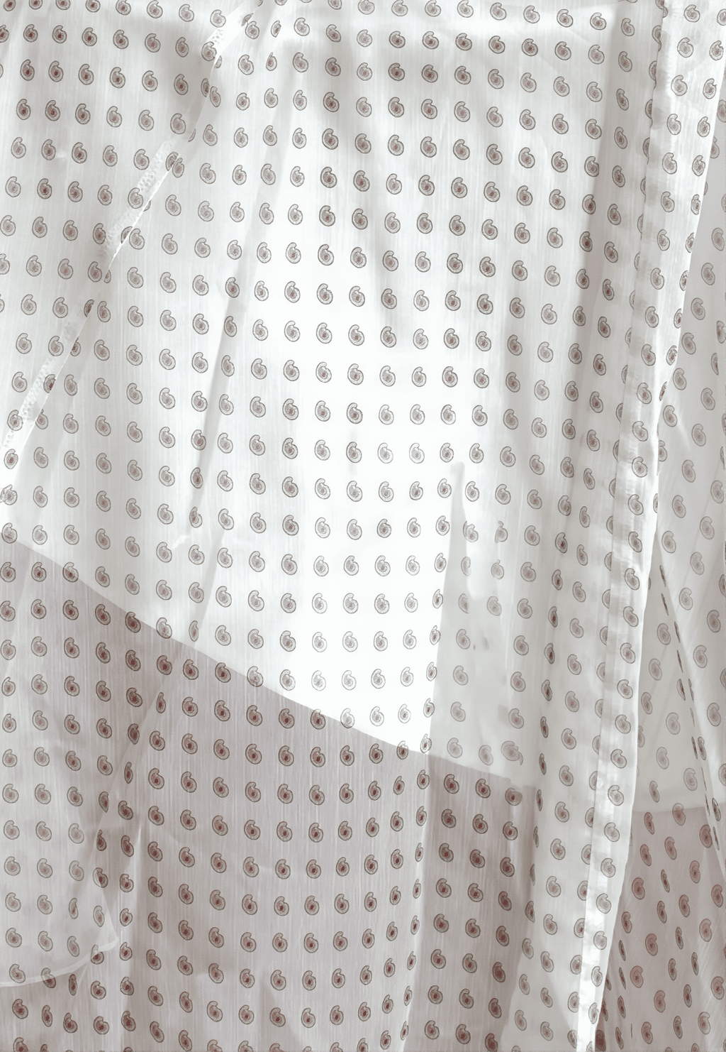 Draped Polka Dot Maxi Skirt