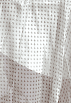 Draped Polka Dot Maxi Skirt