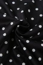 Polka Dot Backless Halter Sculpt Mini Dress
