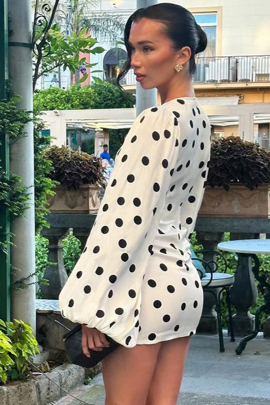 Polka Dot Vintage Bodycon Mini Dress