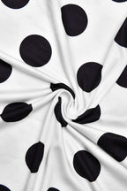 Retro Dot-Print Blouse