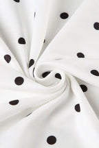 Polka Dot Lace V-Neck Bodycon Maxi Dress