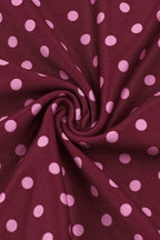 Polka Dot Cami Backless Maxi Dress