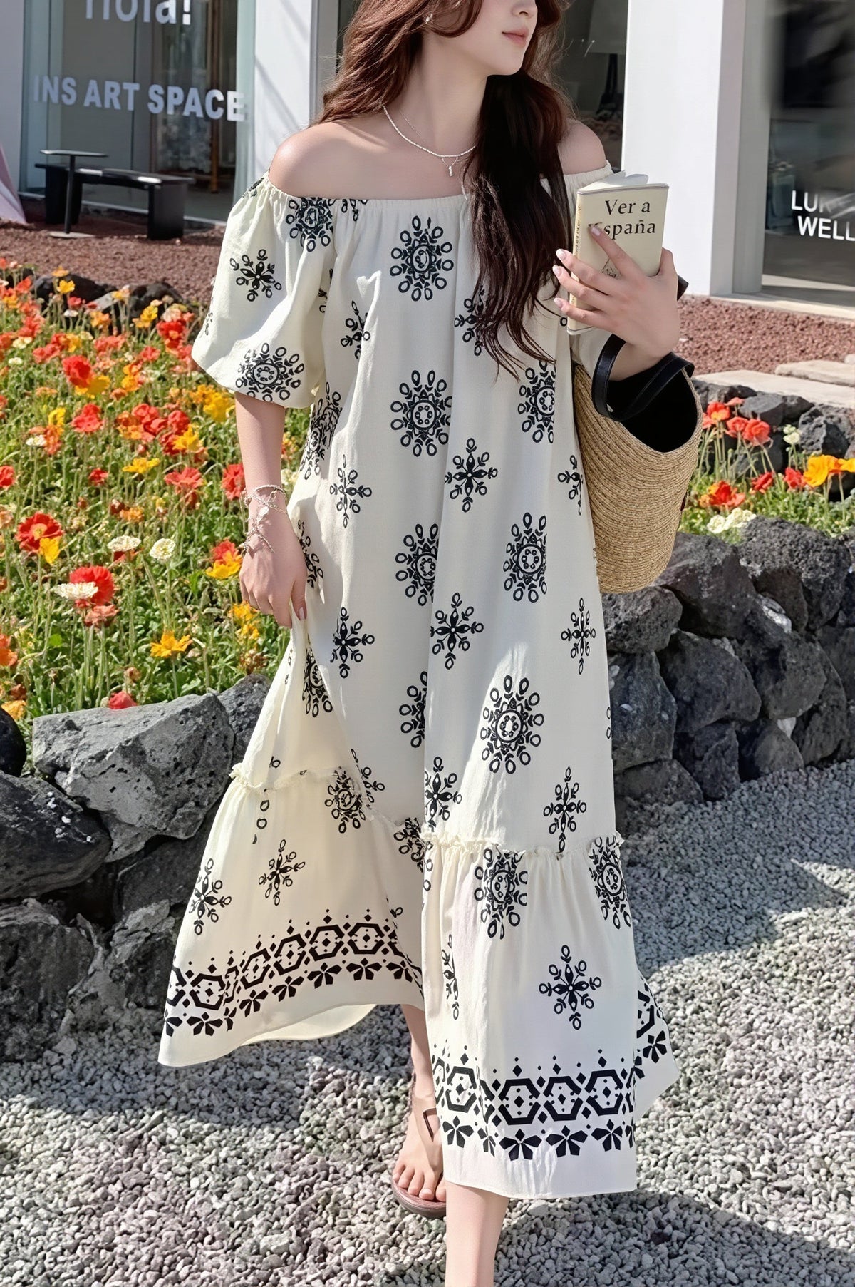 Floral Loose Boho Vacation Dress