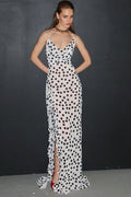 Floral Backless High-Split Cami Maxi Dress