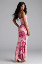 Floral Cami Bodycon Maxi Dress
