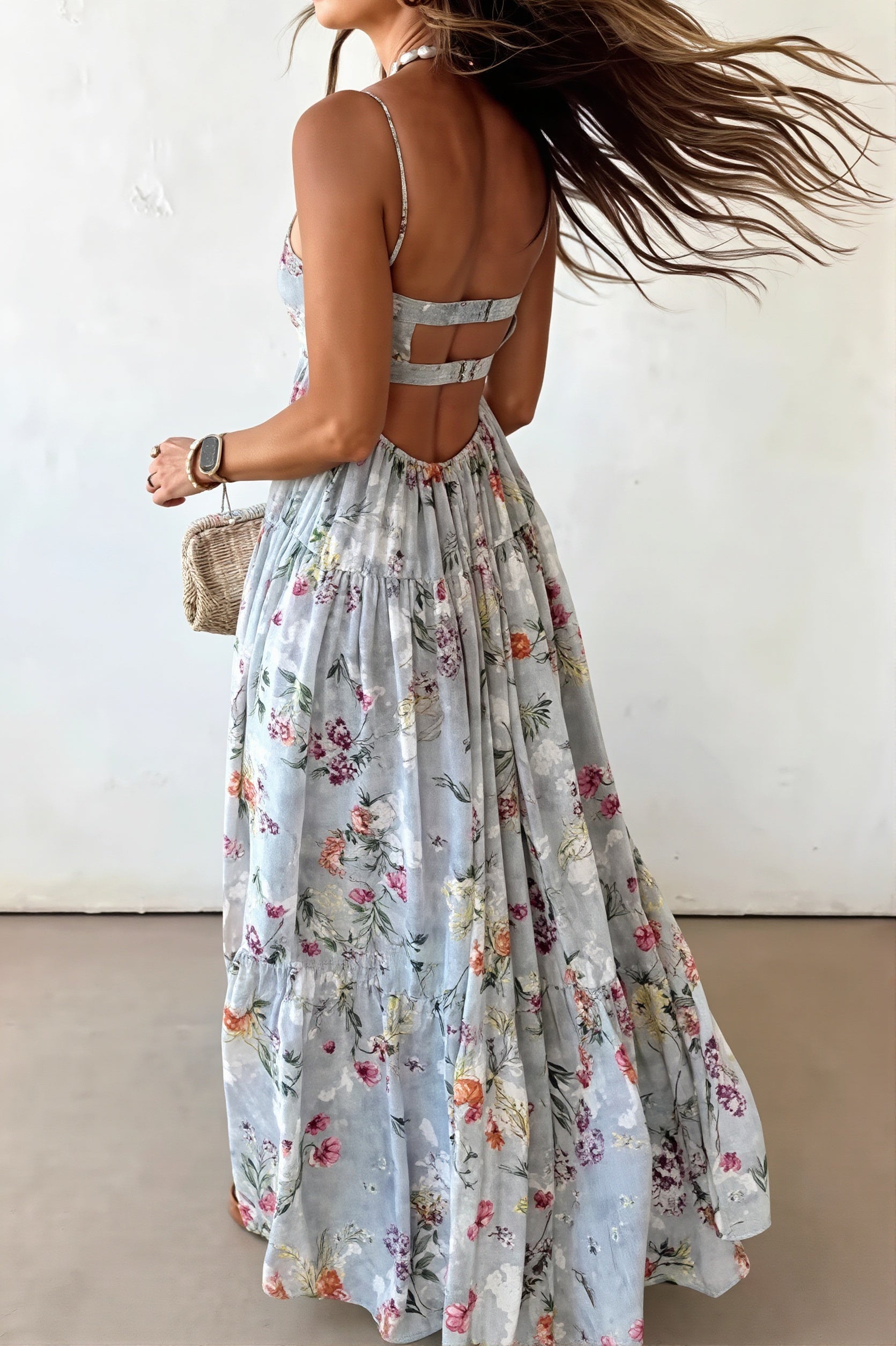Floral Cami Flowy Boho Dress