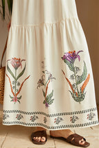 Print Bandeau Cami Boho Dress
