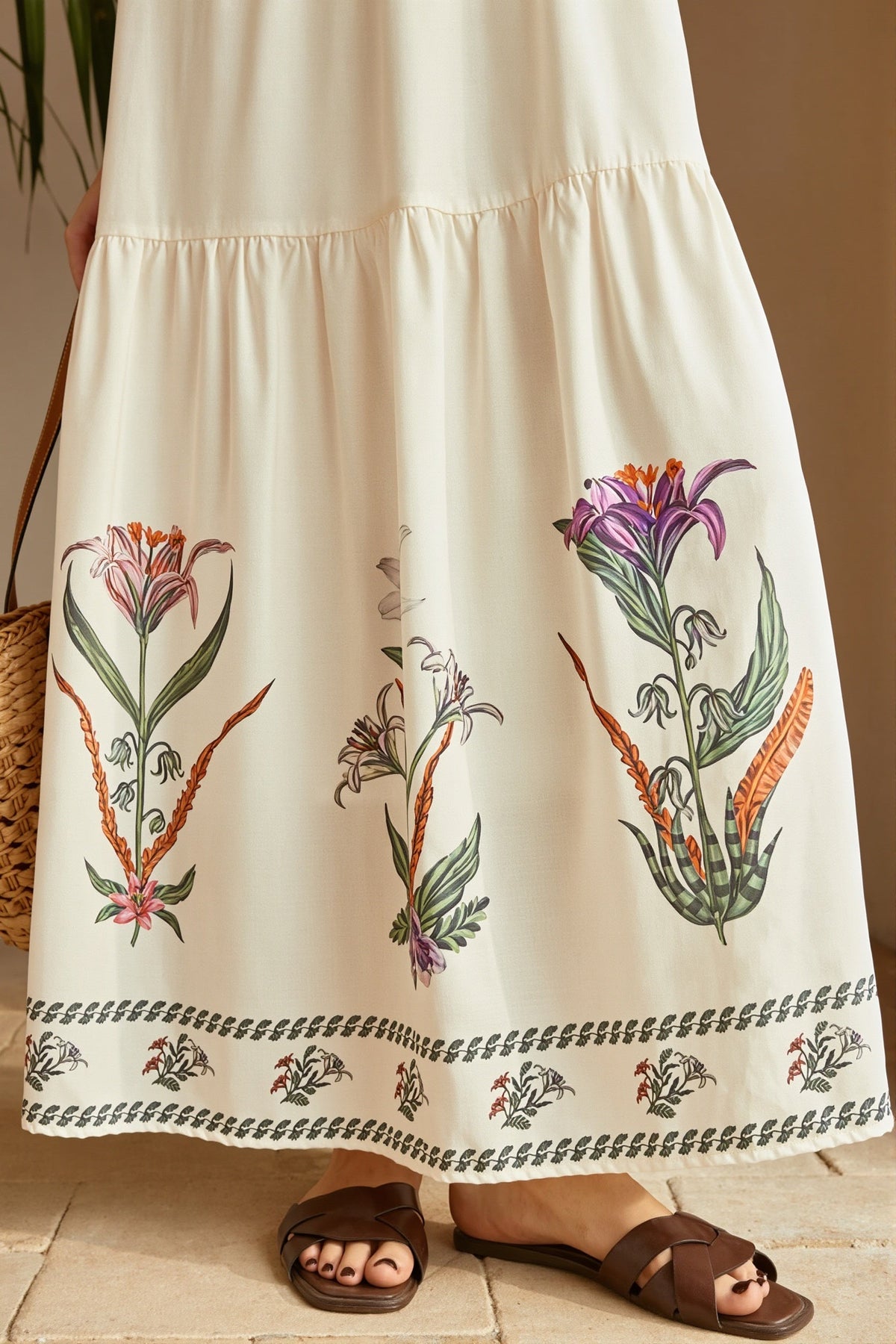 Print Bandeau Cami Boho Dress