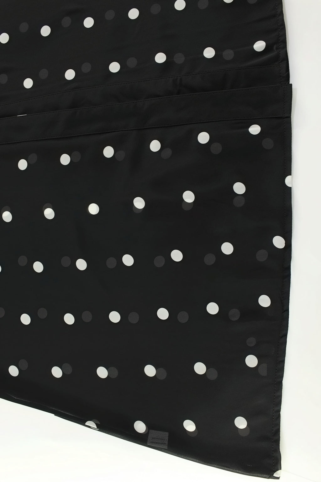 Polka Dot V-Neck High-Slit Midi Dress