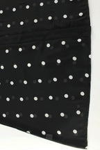 Polka Dot V-Neck High-Slit Midi Dress