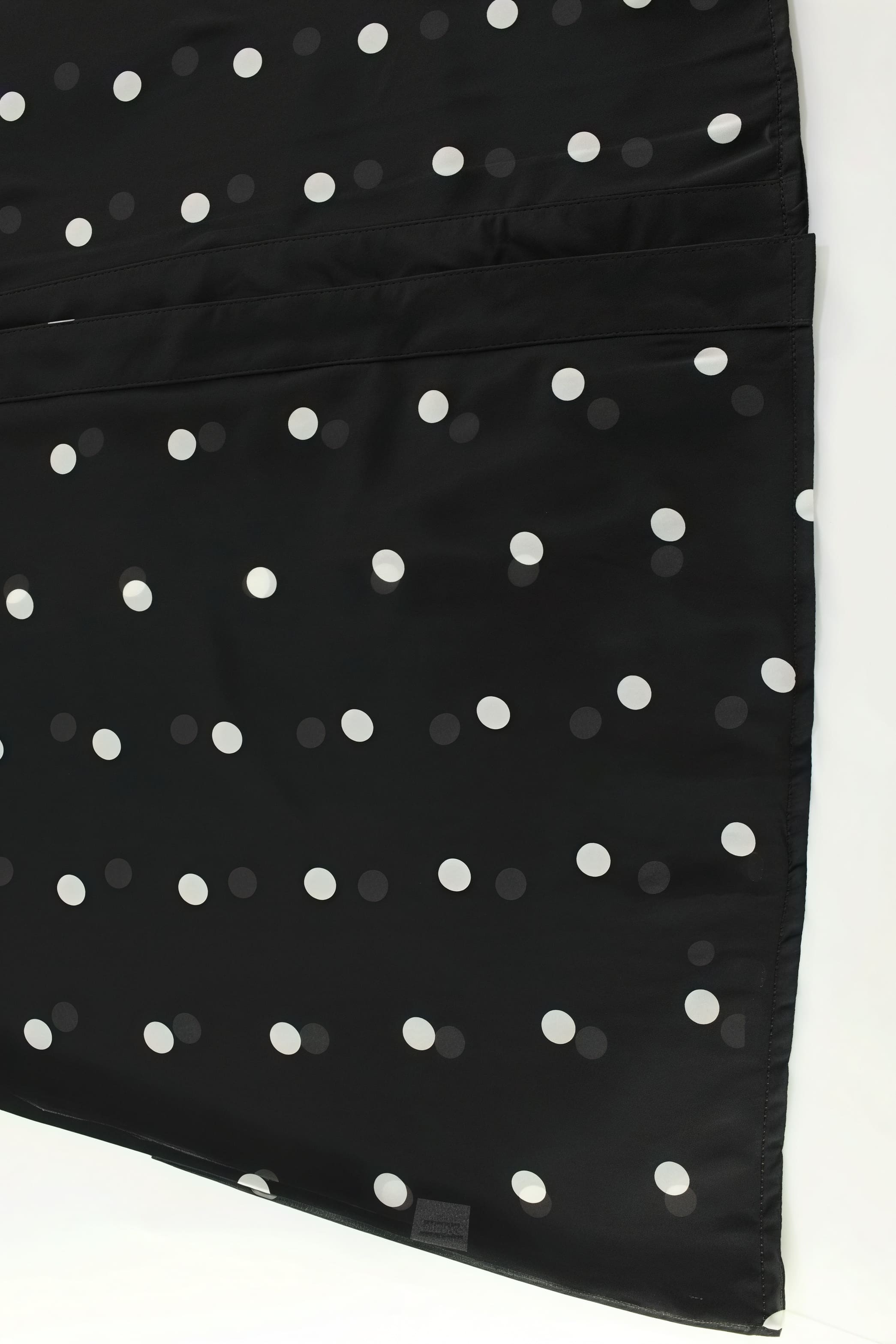 Polka Dot V-Neck High-Slit Midi Dress