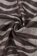 Zebra Mesh Sheer Blouse