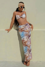 Halter Open-Back Slinky Maxi Dress