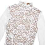Lace Long-Sleeve Mermaid Midi Dress