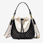 Woven Bucket Shoulder Bag