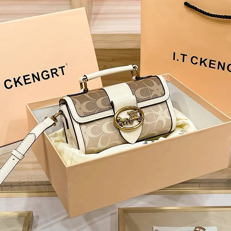 Contrast Box Crossbody Bag