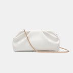 White Cloud Pleated Chain Bag