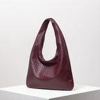 Woven Crescent Shoulder Bag