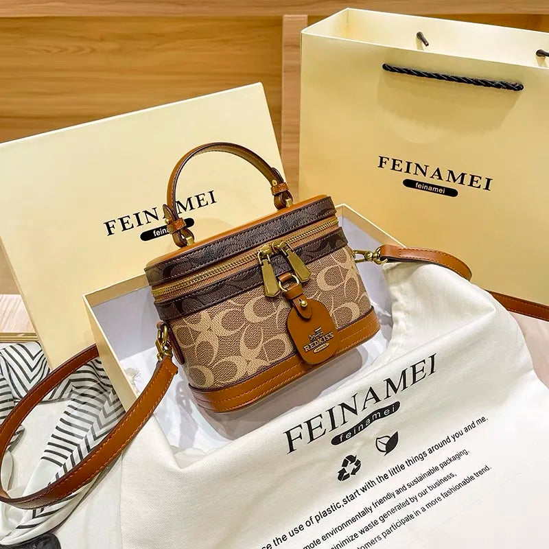 Contrast Box Crossbody Bag