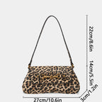 Retro Leopard Underarm Shoulder Bag