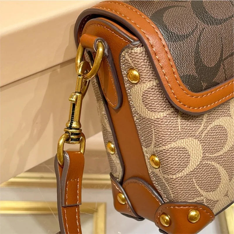 Contrast Box Crossbody Bag
