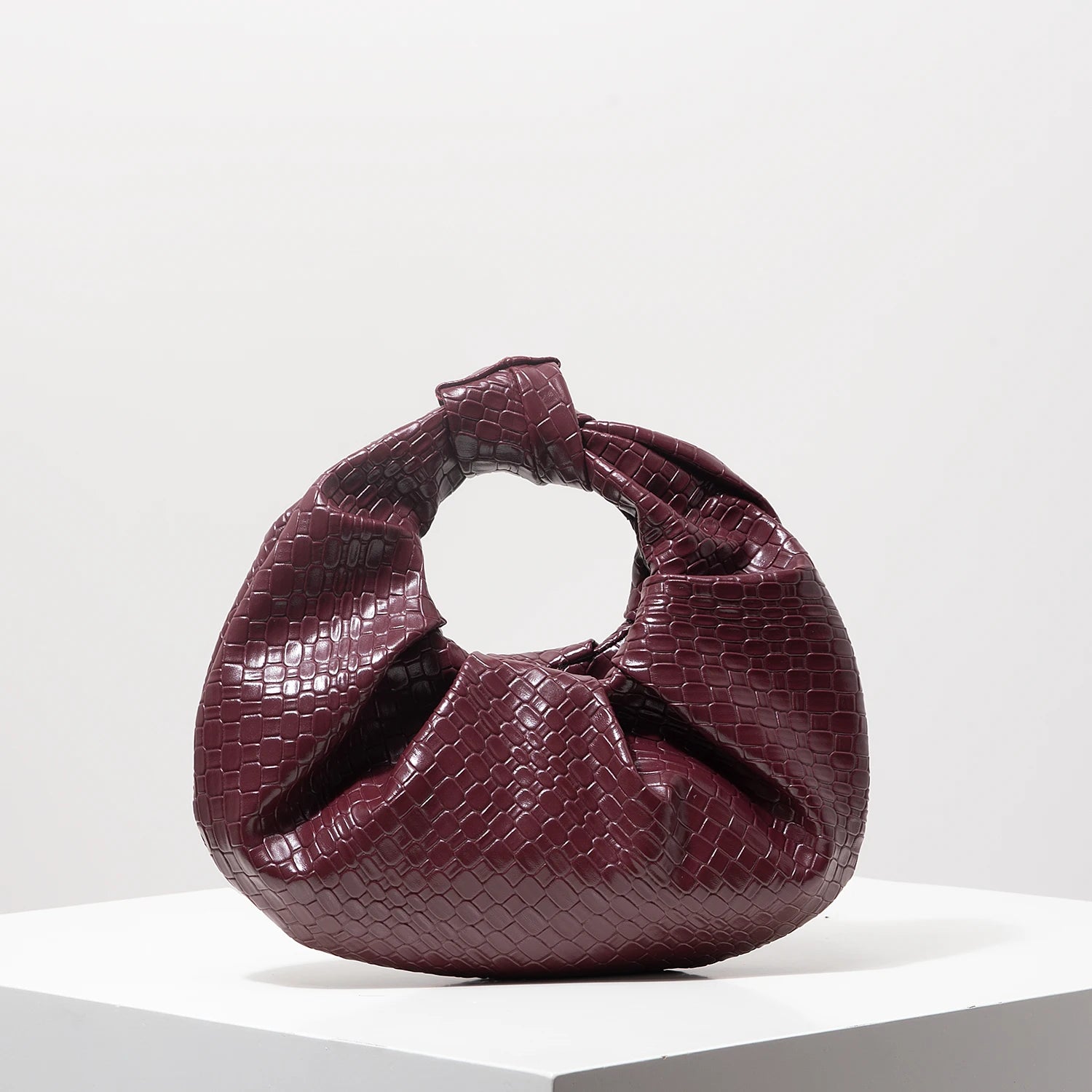 Knotted Crescent Evening Bag