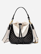 Woven Bucket Shoulder Bag