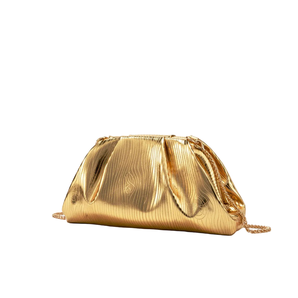 Golden Chain Evening Clutch Bag