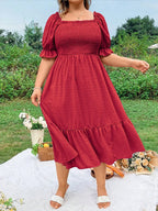 Back-Tied Pure-Color Gown Dress