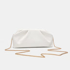 White Cloud Pleated Chain Bag