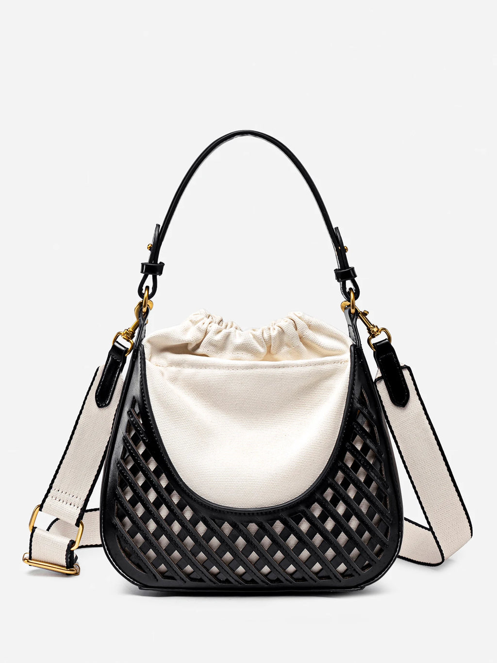 Woven Bucket Shoulder Bag