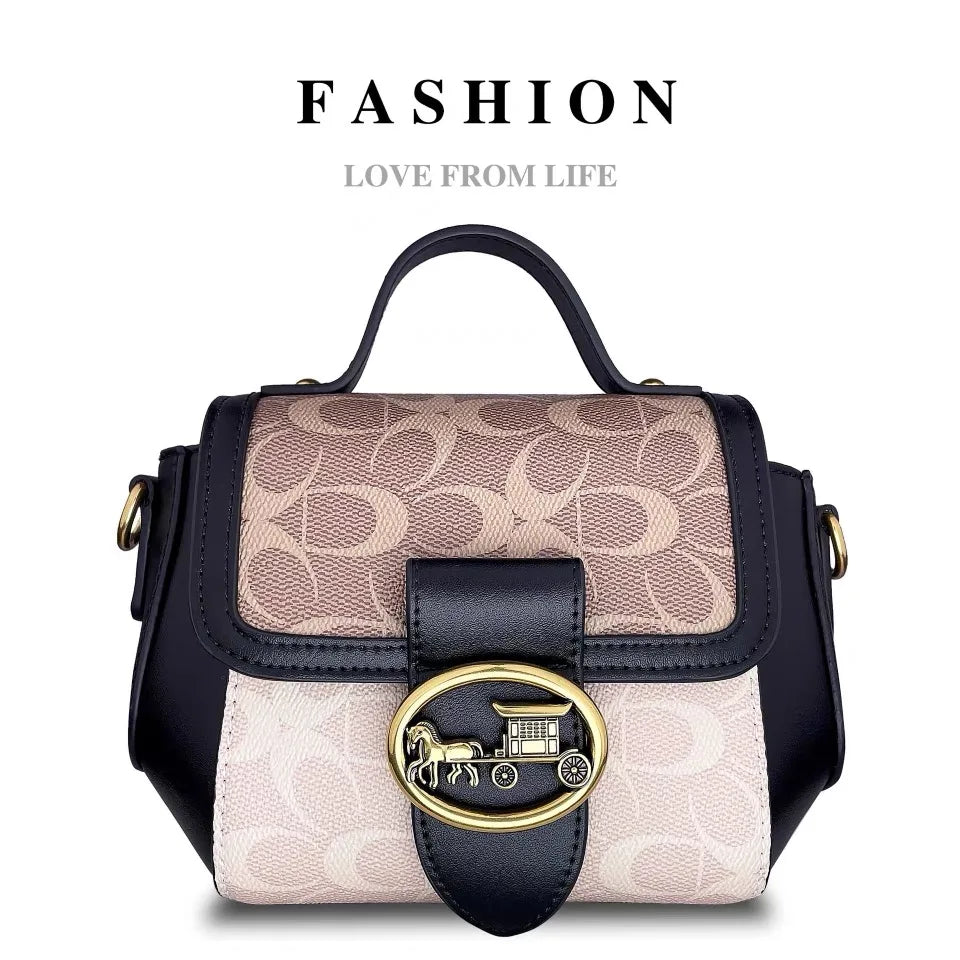 Contrast Box Crossbody Bag