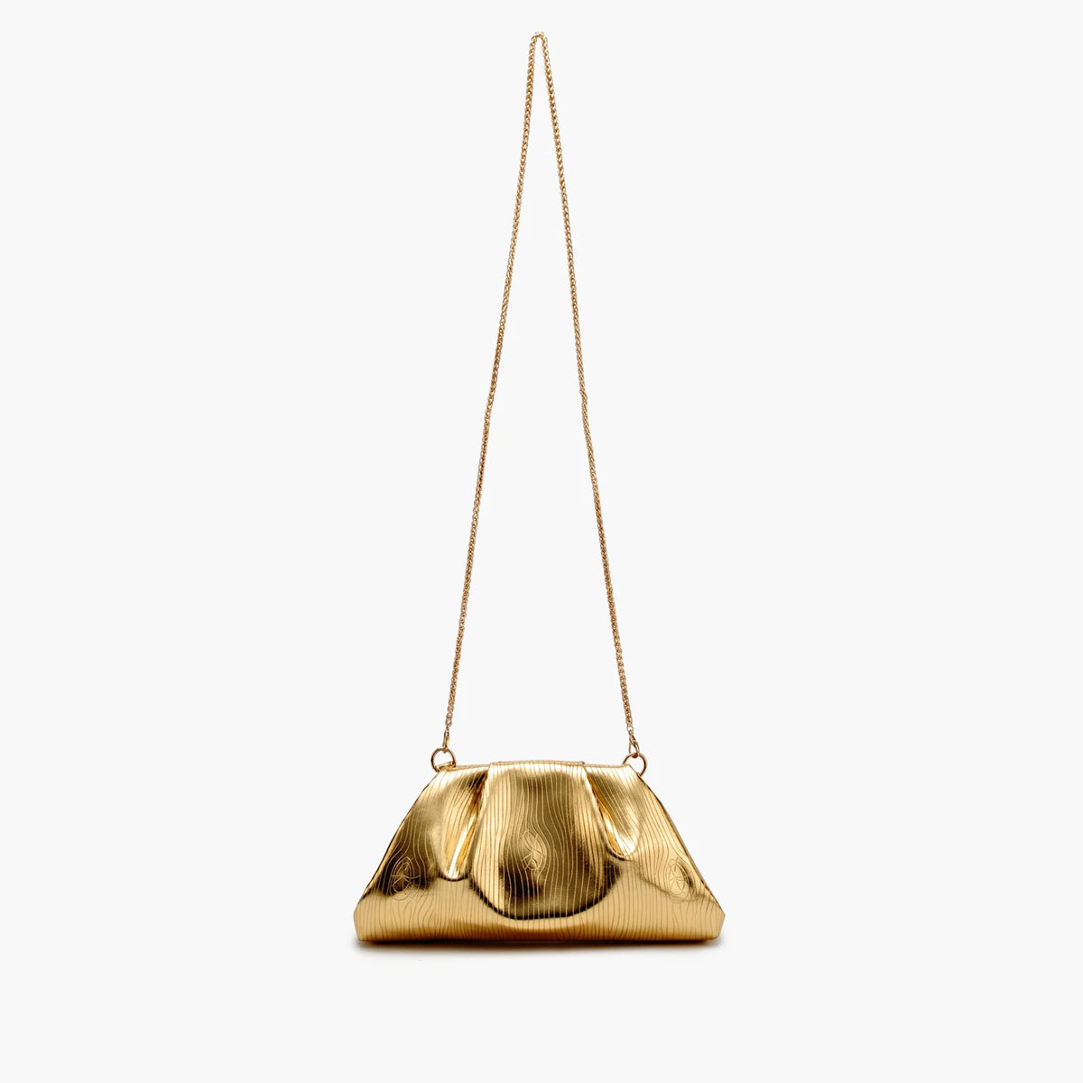 Golden Chain Evening Clutch Bag