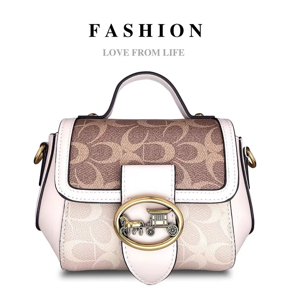 Contrast Box Crossbody Bag