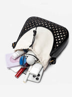 Woven Bucket Shoulder Bag