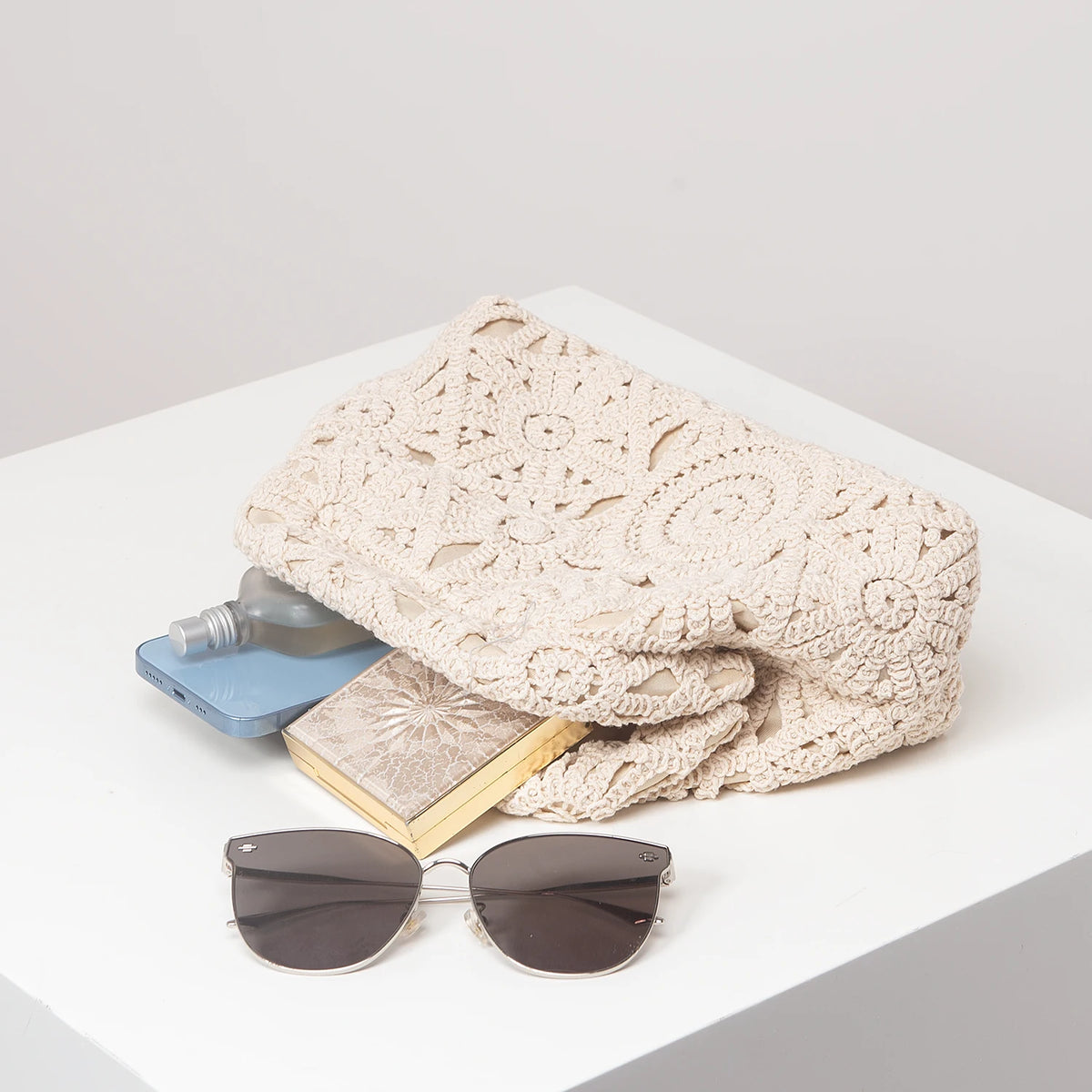 Floral Boho Beach Clutch Bag