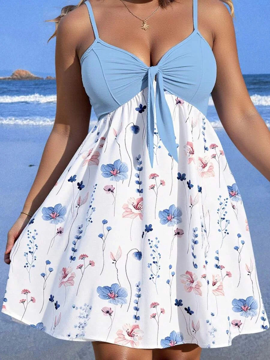 Floral Strappy Vacation Maxi Dress