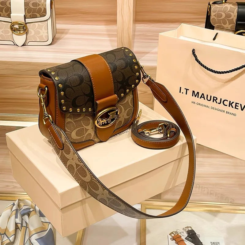 Contrast Box Crossbody Bag