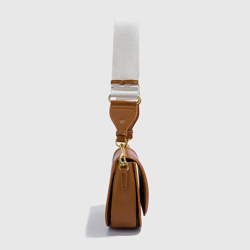 Wide-Strap Underarm Shoulder Bag