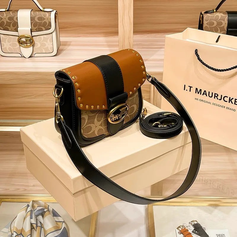 Contrast Box Crossbody Bag
