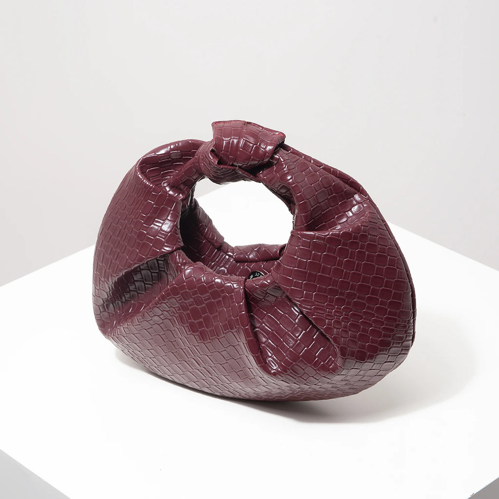 Knotted Crescent Evening Bag