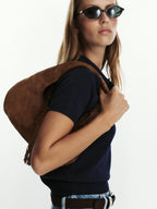 Tassel Nubuck Crossbody Bag