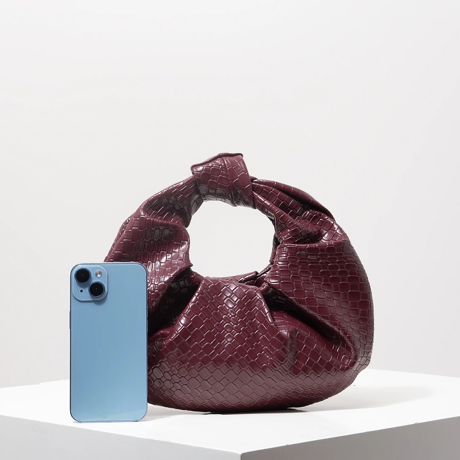 Knotted Crescent Evening Bag