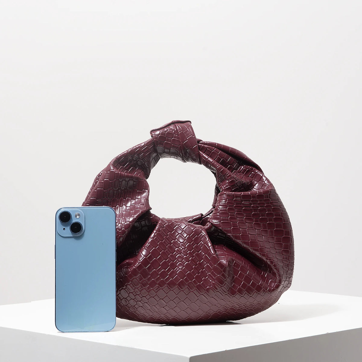Knotted Crescent Evening Bag