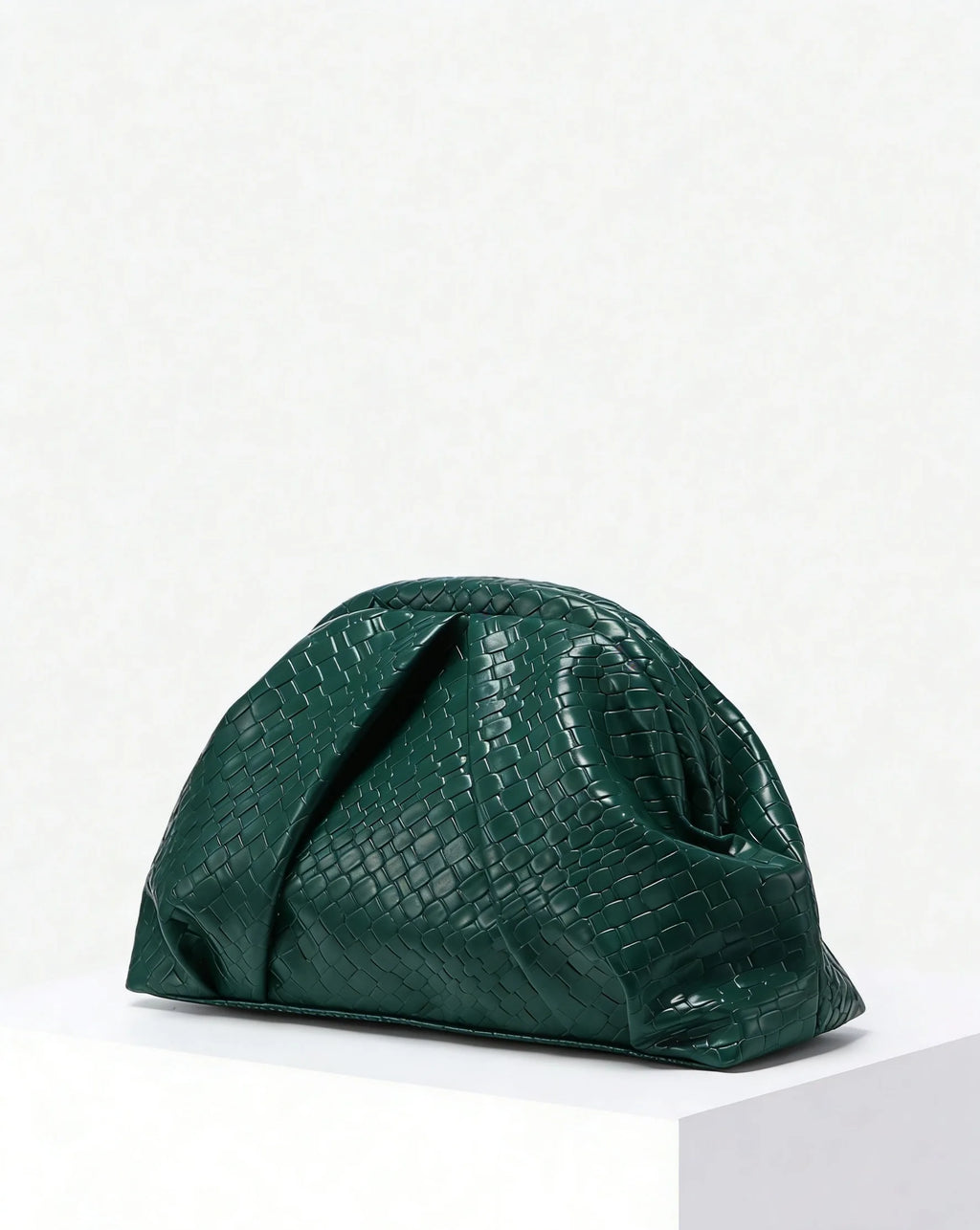 Riveted Pleated Clutch Bag