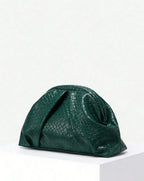 Riveted Pleated Clutch Bag