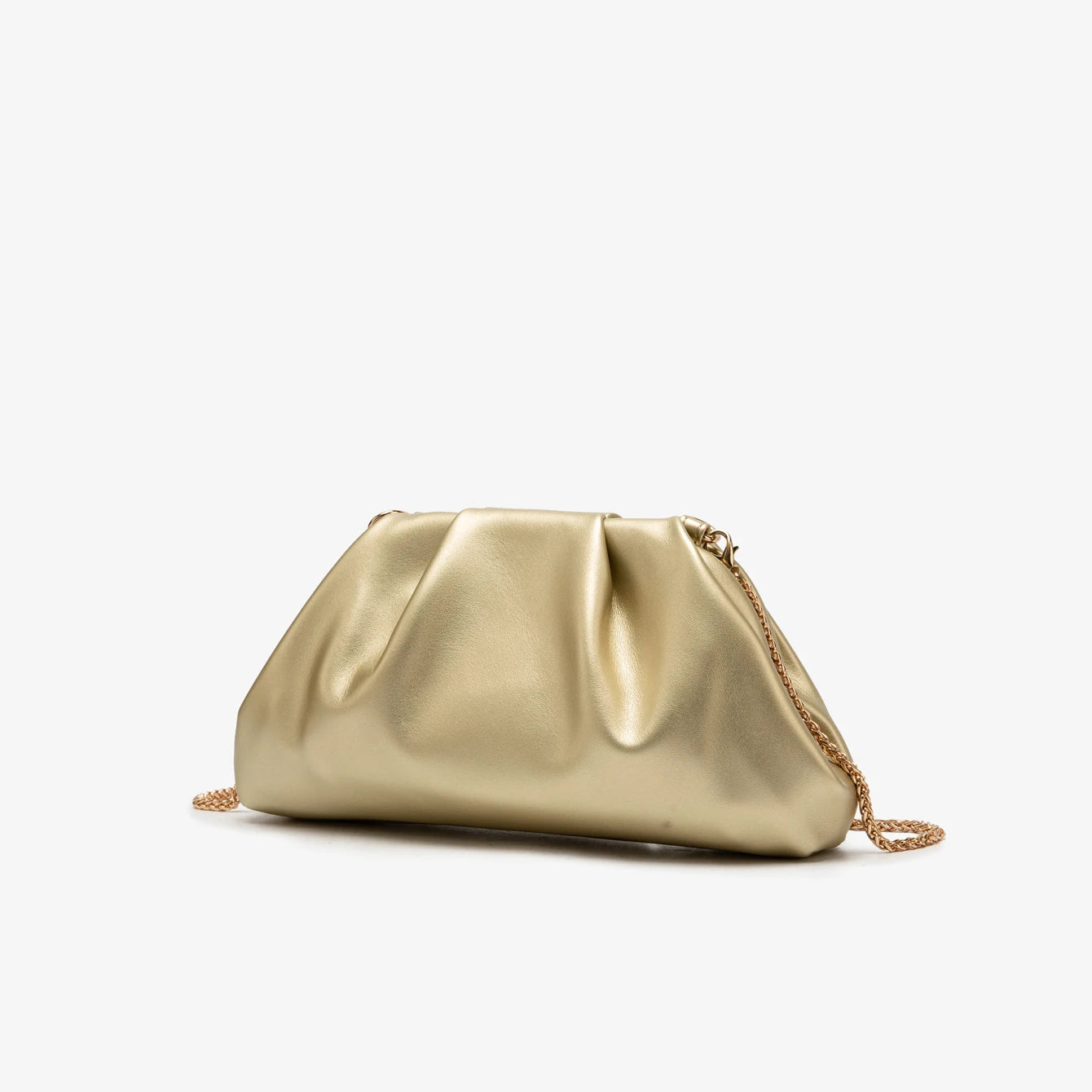 Golden Chain Evening Clutch Bag