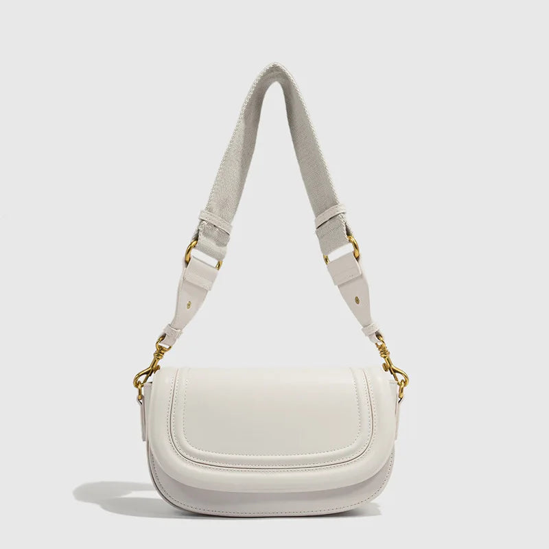 Wide-Strap Underarm Shoulder Bag